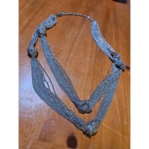 Excellent LOFT Multi-strand Silver & Gold Tone Necklace